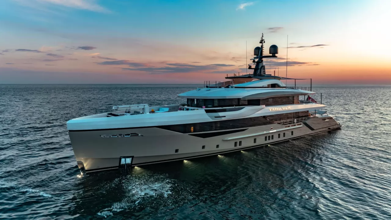 Bilgin 163 Eternal Spark (Introducing a striking new era for the 50-meter Bilgin 163 series, Eternal Spark merges the exterior boldness of Unique Yacht Design with the refined interior elegance of Hot Lab. Her fluid, aerodynamic form and extended outdoor areas redefine the balance between performance and immersive luxury.)